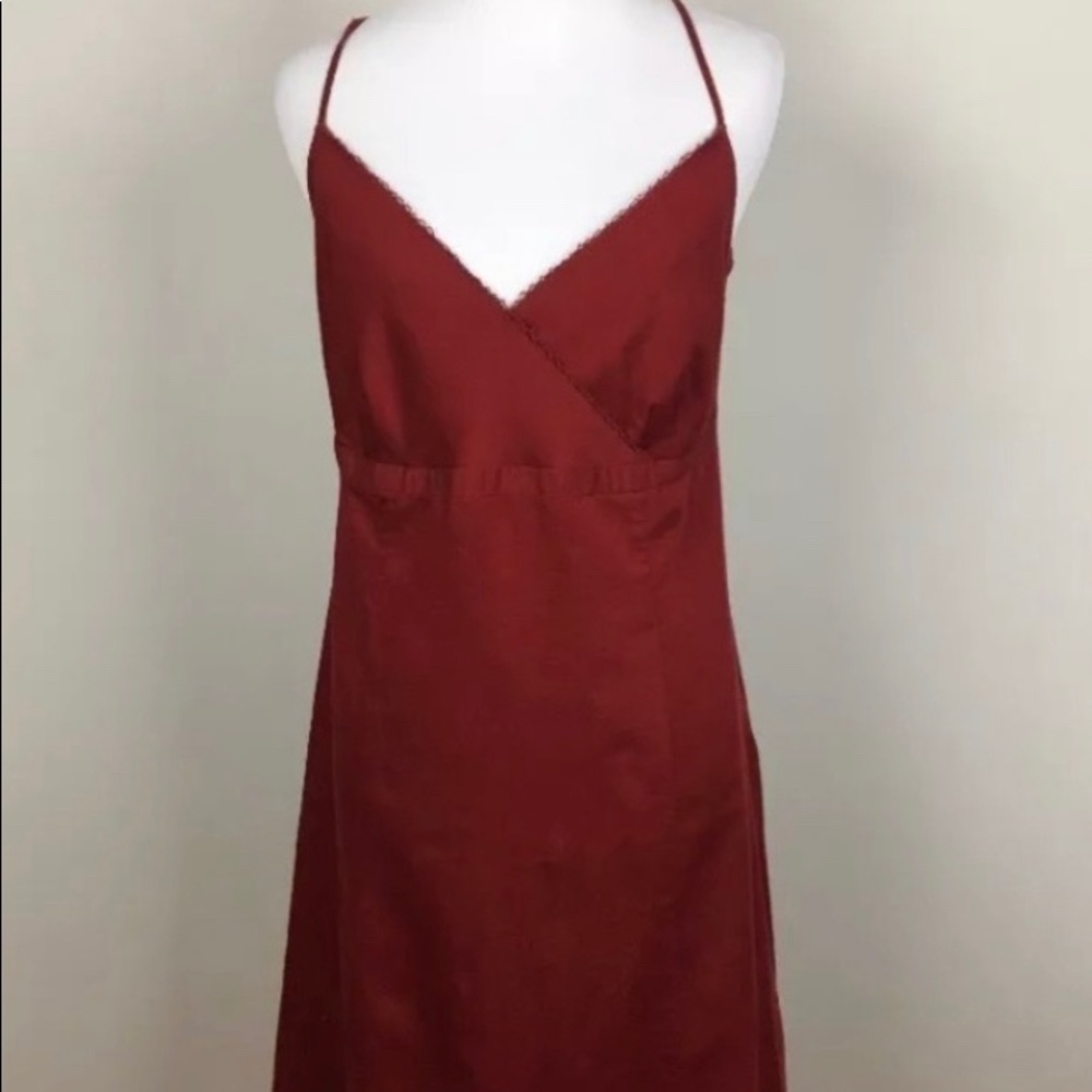 Ann Taylor 100% cotton red cocktail dress. Size: 2 (professionally cleaned)